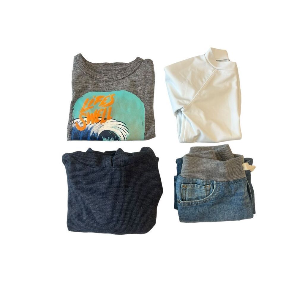 2 Years/T Bundle T-shirt, Swim shirt, Jeans , Hooded Long Sleeve Shirt